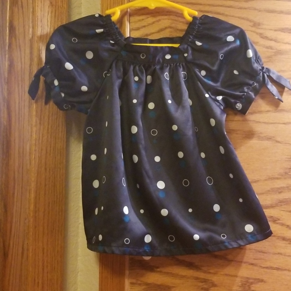 Silk navy blue 2t top